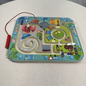 HABA Busy Board for Toddlers 2 years and Up: Town Magnetic Maze Puzzle Game